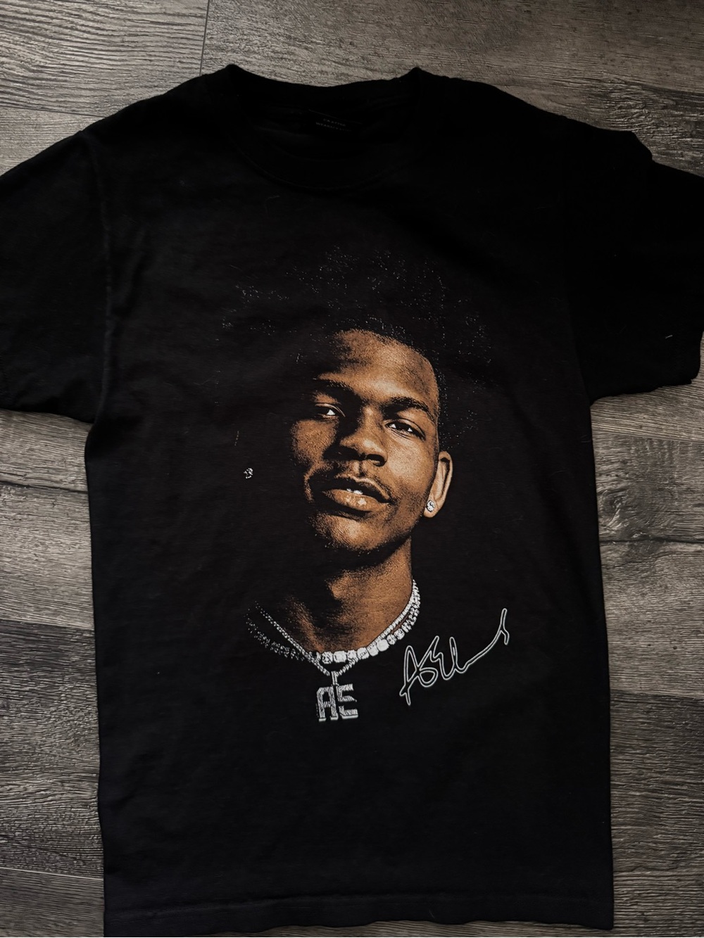 Icy Anthony Edwards Black Slim Fit T-shirt Size XS